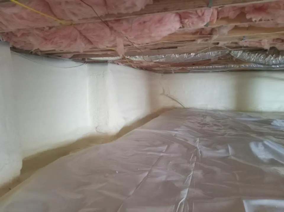 Crawl space encapsulation with closed-cell spray foam for Roof Maintenance in Fullerton